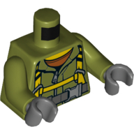 Lego tělo, olivově zelená (6151386)